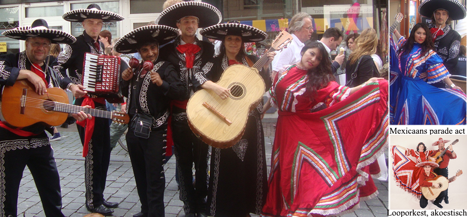Mexicaanse zanger voor een feest in de tuin